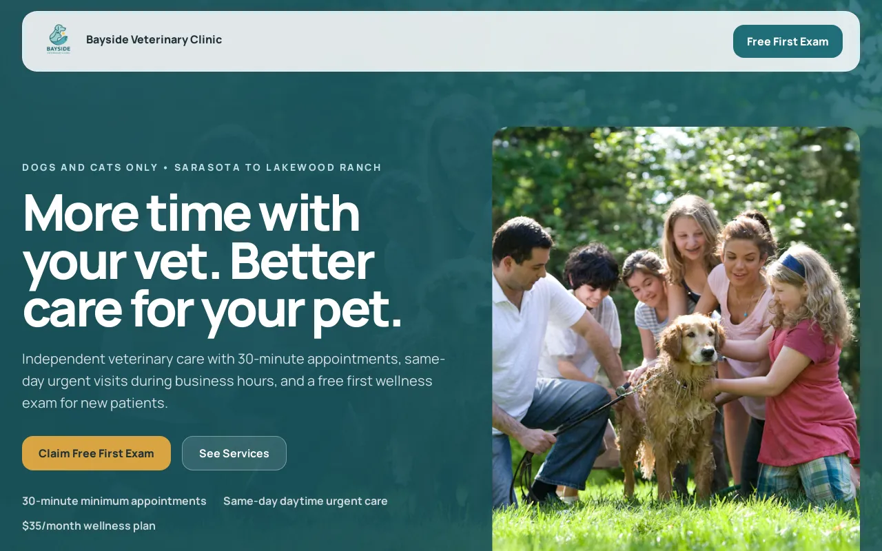 Veterinary Clinic site