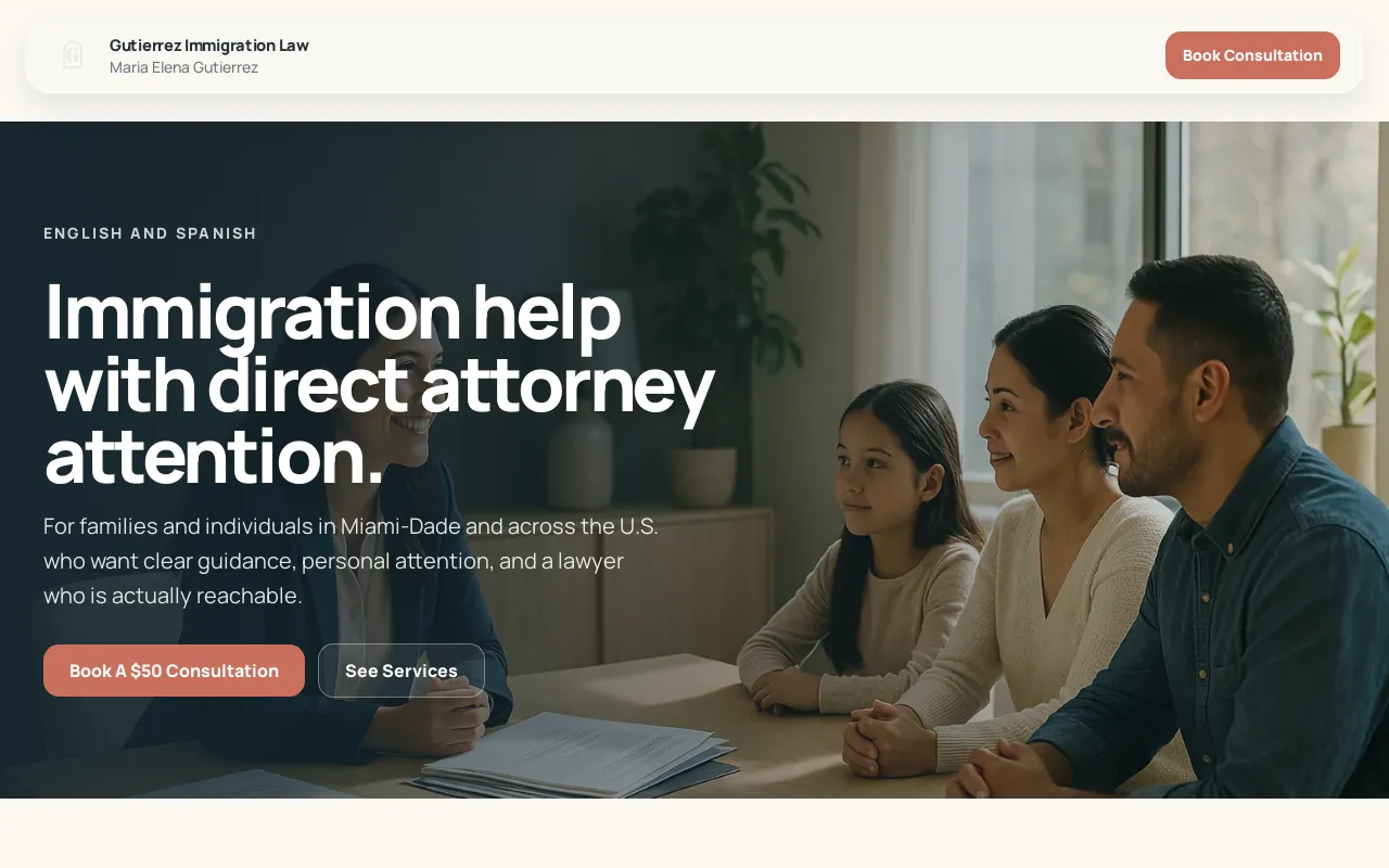 Immigration Lawyer site