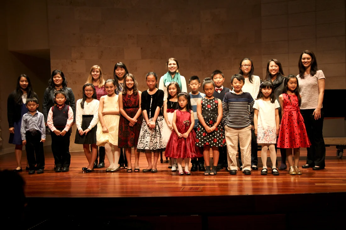 Amabile students performing at the Orinda Theater