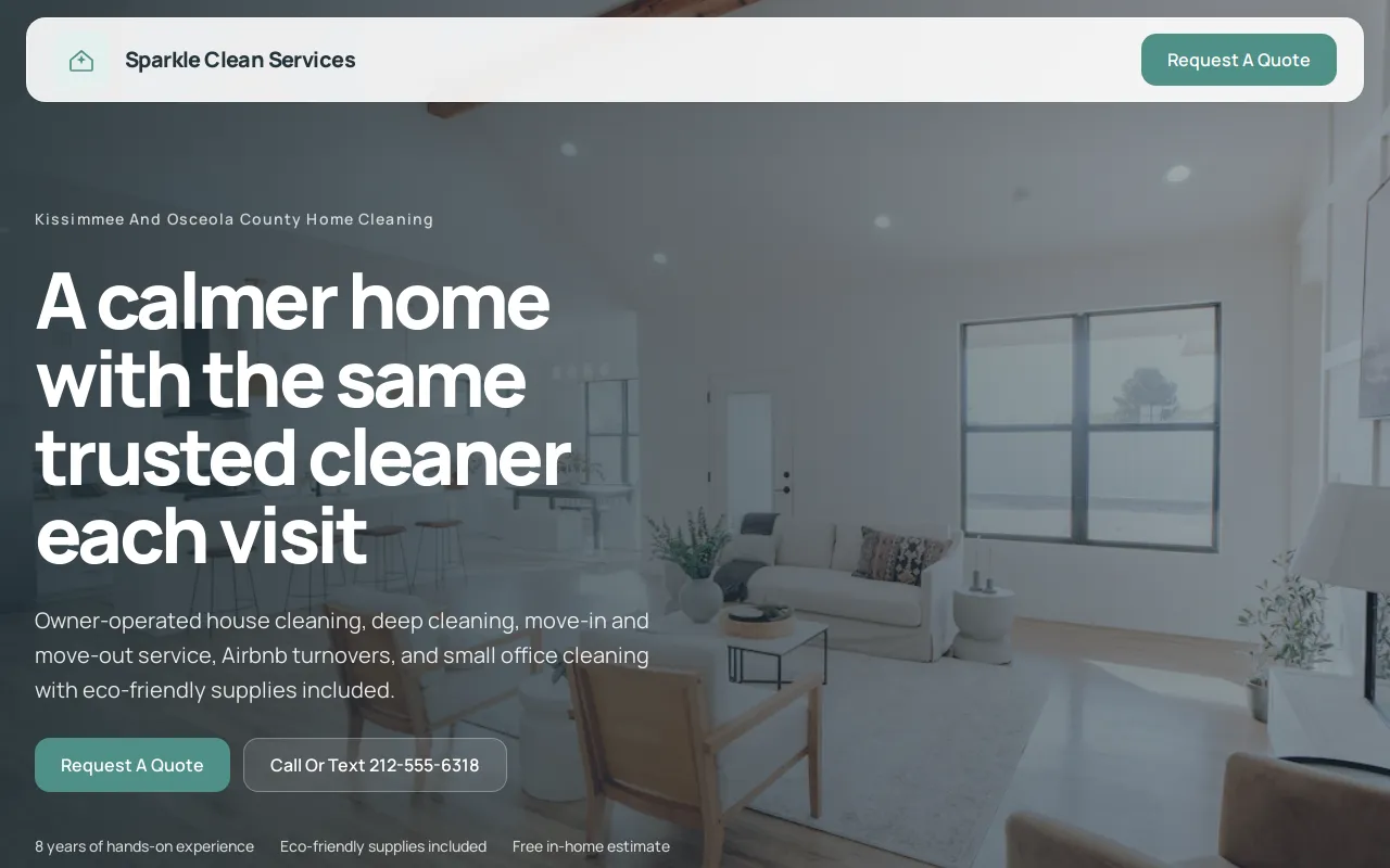 Cleaning Service site